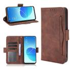 For OPPO Reno6 5G Skin Feel Calf Pattern Horizontal Flip Leather Case with Holder & Card Slots & Photo Frame(Brown) - 1