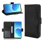 For OPPO Reno6 5G Skin Feel Calf Pattern Horizontal Flip Leather Case with Holder & Card Slots & Photo Frame(Black) - 1