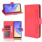 For vivo V21e 4G / Y73 2021 Skin Feel Calf Pattern Horizontal Flip Leather Case with Holder & Card Slots & Photo Frame(Red) - 1