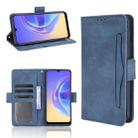 For vivo V21e 4G / Y73 2021 Skin Feel Calf Pattern Horizontal Flip Leather Case with Holder & Card Slots & Photo Frame(Blue) - 1