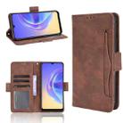 For vivo V21e 4G / Y73 2021 Skin Feel Calf Pattern Horizontal Flip Leather Case with Holder & Card Slots & Photo Frame(Brown) - 1