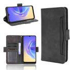 For vivo V21e 4G / Y73 2021 Skin Feel Calf Pattern Horizontal Flip Leather Case with Holder & Card Slots & Photo Frame(Black) - 1