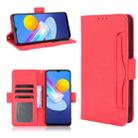 For vivo Y72 5G / iQOO Z3 5G Skin Feel Calf Pattern Horizontal Flip Leather Case with Holder & Card Slots & Photo Frame(Red) - 1