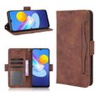 For vivo Y72 5G / iQOO Z3 5G Skin Feel Calf Pattern Horizontal Flip Leather Case with Holder & Card Slots & Photo Frame(Brown) - 1