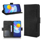 For vivo Y72 5G / iQOO Z3 5G Skin Feel Calf Pattern Horizontal Flip Leather Case with Holder & Card Slots & Photo Frame(Black) - 1