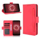 For Fujitsu Arrows Be4 Plus / F-41B Skin Feel Calf Pattern Horizontal Flip Leather Case with Holder & Card Slots & Photo Frame(Red) - 1