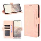For Google Pixel 6 Pro Skin Feel Calf Pattern Horizontal Flip Leather Case with Holder & Card Slots & Photo Frame(Pink) - 1