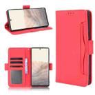 For Google Pixel 6 Pro Skin Feel Calf Pattern Horizontal Flip Leather Case with Holder & Card Slots & Photo Frame(Red) - 1
