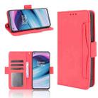 For OnePlus Nord CE 5G Skin Feel Calf Pattern Horizontal Flip Leather Case with Holder & Card Slots & Photo Frame(Red) - 1