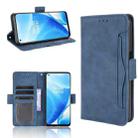 For OnePlus Nord N200 5G Skin Feel Calf Pattern Horizontal Flip Leather Case with Holder & Card Slots & Photo Frame(Blue) - 1