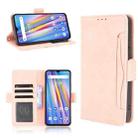 For Umidigi A11 Skin Feel Calf Pattern Horizontal Flip Leather Case with Holder & Card Slots & Photo Frame(Pink) - 1