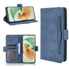 For ZTE Axon 30 Pro 5G Skin Feel Calf Pattern Horizontal Flip Leather Case with Holder & Card Slots & Photo Frame(Blue) - 1