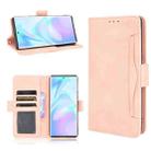 For ZTE Axon 30 Ultra 5G Skin Feel Calf Pattern Horizontal Flip Leather Case with Holder & Card Slots & Photo Frame(Pink) - 1