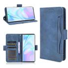 For ZTE Axon 30 Ultra 5G Skin Feel Calf Pattern Horizontal Flip Leather Case with Holder & Card Slots & Photo Frame(Blue) - 1