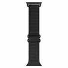 Japanese Word Buckle Silicone Watch Band For Apple Watch Ultra 49mm&Watch Ultra 2 49mm / Series 9&8&7 45mm / SE 3&SE 2&6&SE&5&4 44mm / 3&2&1 42mm(Black) - 1