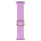 Japanese Word Buckle Silicone Watch Band For Apple Watch Ultra 49mm / Series 8&7 45mm / SE 2&6&SE&5&4 44mm / 3&2&1 42mm(Light Purple) - 1