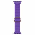 Japanese Word Buckle Silicone Watch Band For Apple Watch Ultra 49mm / Series 8&7 45mm / SE 2&6&SE&5&4 44mm / 3&2&1 42mm(Dark Purple) - 1