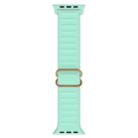 Japanese Word Buckle Silicone Watch Band For Apple Watch Series 8&7 41mm / SE 2&6&SE&5&4 40mm / 3&2&1 38mm(Blue Sea) - 1