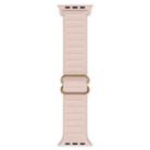Japanese Word Buckle Silicone Watch Band For Apple Watch Series 9&8&7 41mm / SE 3&SE 2&6&SE&5&4 40mm / 3&2&1 38mm(Sand Pink) - 1