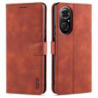 For Honor 50 SE AZNS Skin Feel Calf Texture Horizontal Flip Leather Case with Card Slots & Holder & Wallet(Brown) - 1