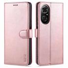 For Honor 50 SE AZNS Skin Feel Calf Texture Horizontal Flip Leather Case with Card Slots & Holder & Wallet(Rose Gold) - 1