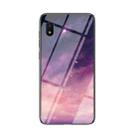 For Samsung Galaxy A10e Starry Sky Painted Tempered Glass TPU Shockproof Protective Case(Dream Sky) - 1