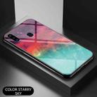 For Samsung Galaxy A20s Starry Sky Painted Tempered Glass TPU Shockproof Protective Case(Color Starry Sky) - 2