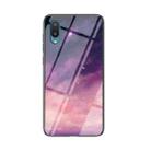 For Samsung Galaxy A02 Starry Sky Painted Tempered Glass TPU Shockproof Protective Case(Dream Sky) - 1