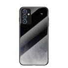 For Samsung Galaxy A82 Starry Sky Painted Tempered Glass TPU Shockproof Protective Case(Star Crescent Moon) - 1