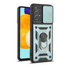 For Samsung Galaxy A52 Sliding Camera Cover Design TPU+PC Protective Case(Dark Green) - 1