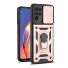 For OPPO A94 Sliding Camera Cover Design TPU+PC Protective Case(Rose Gold) - 1