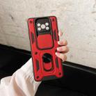 For Xiaomi Poco X3 Sliding Camera Cover Design TPU+PC Protective Case(Red) - 1