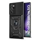 For Samsung Galaxy Note20 Ultra 5G Sliding Camera Cover Design TPU+PC Protective Case(Black) - 1