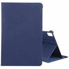 For Huawei MatePad Pro 12.6 2021 360 Degree Rotation Litchi Texture Horizontal Flip Leather Case with Holder(Dark Blue) - 1