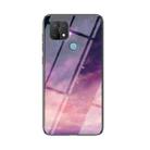 For OPPO A15 Starry Sky Painted Tempered Glass TPU Shockproof Protective Case(Dream Sky) - 1