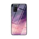 For OPPO A52 Starry Sky Painted Tempered Glass TPU Shockproof Protective Case(Dream Sky) - 1