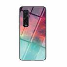 For OPPO Find X2 Pro Starry Sky Painted Tempered Glass TPU Shockproof Protective Case(Color Starry Sky) - 1