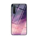 For OPPO Realme XT Starry Sky Painted Tempered Glass TPU Shockproof Protective Case(Dream Sky) - 1