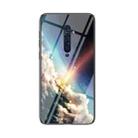 For OPPO Reno2 Starry Sky Painted Tempered Glass TPU Shockproof Protective Case(Bright Star) - 1