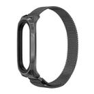 For Xiaomi Mi Band 6 / 5 / 4 / 3 Mijobs Milan Magnetic GT Stainless Steel Watch Band(Black) - 1