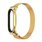 For Xiaomi Mi Band 6 / 5 / 4 / 3 Mijobs Milan Magnetic GT Stainless Steel Watch Band(Gold) - 1