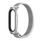 For Xiaomi Mi Band 6 / 5 / 4 / 3 Mijobs GT Nylon Loop Watch Band(Seashell Silver) - 1