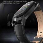 For Xiaomi Mi Band 6 / 5 / 4 / 3 Mijobs GT First Layer Cowhide Watch Band(Oil Brown+Silver) - 6