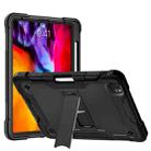 For iPad Pro 11 inch Silicone PC Shockproof Tablet Case with Holder (Black) - 1