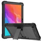 For Huawei MatePad T 10s Silicone + PC Shockproof Protective Case with Holder(Black) - 1