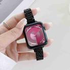 Seven-beads Steel Watch Band For Apple Watch Ultra 49mm&Watch Ultra 2 49mm / Series 9&8&7 45mm / SE 3&SE 2&6&SE&5&4 44mm / 3&2&1 42mm(Black) - 1