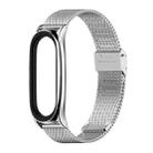 For Xiaomi Mi Band 6 / 5 / 4 / 3 Mijobs Milan Buckle Plus Stainless Steel Watch Band(Silver) - 1