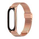 For Xiaomi Mi Band 6 / 5 / 4 / 3 Mijobs Milan Buckle Plus Stainless Steel Watch Band(Rose Gold) - 1
