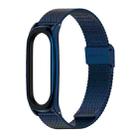 For Xiaomi Mi Band 6 / 5 / 4 / 3 Mijobs Milan Buckle Plus Stainless Steel Watch Band(Blue) - 1