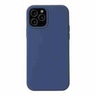 For iPhone 13 Solid Color Liquid Silicone Shockproof Protective Case(Diamond Blue) - 1